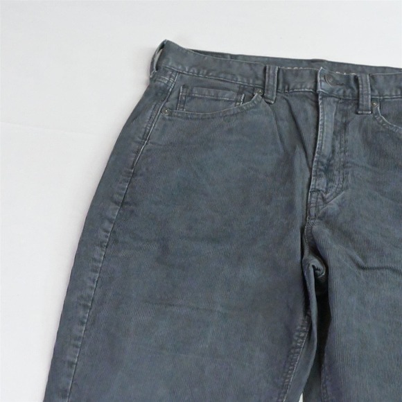 American Eagle 2 Long‎ Gray Corduroy Mom Jean Mid Rise Cords Pants - Picture 2 of 5